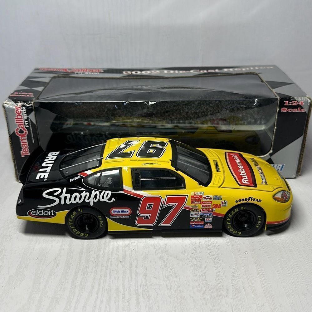 Team Caliber Owners Series #97 Kurt Busch 2002 Rubbermaid Sharpie Car 1:24 Scale